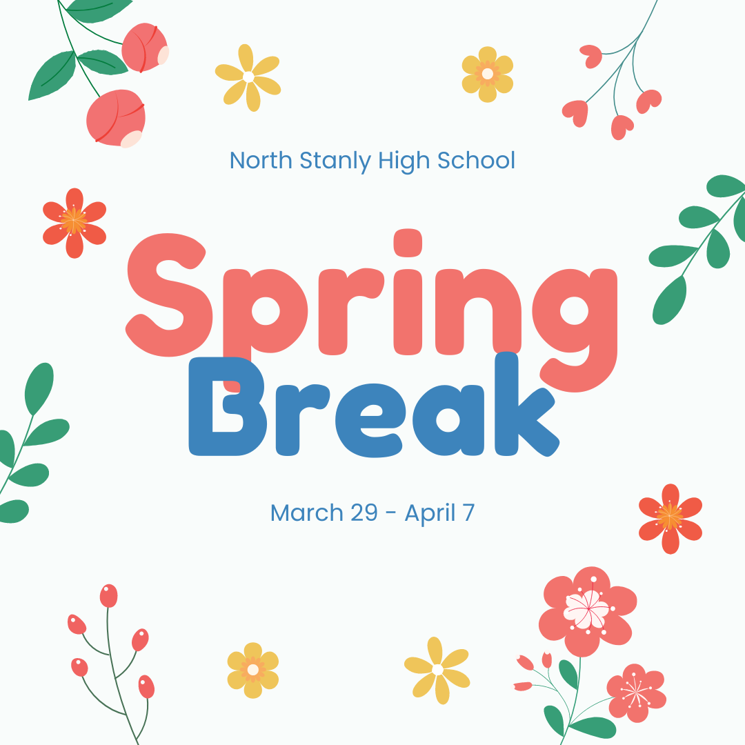 Spring Break is from March 29 to April 7.